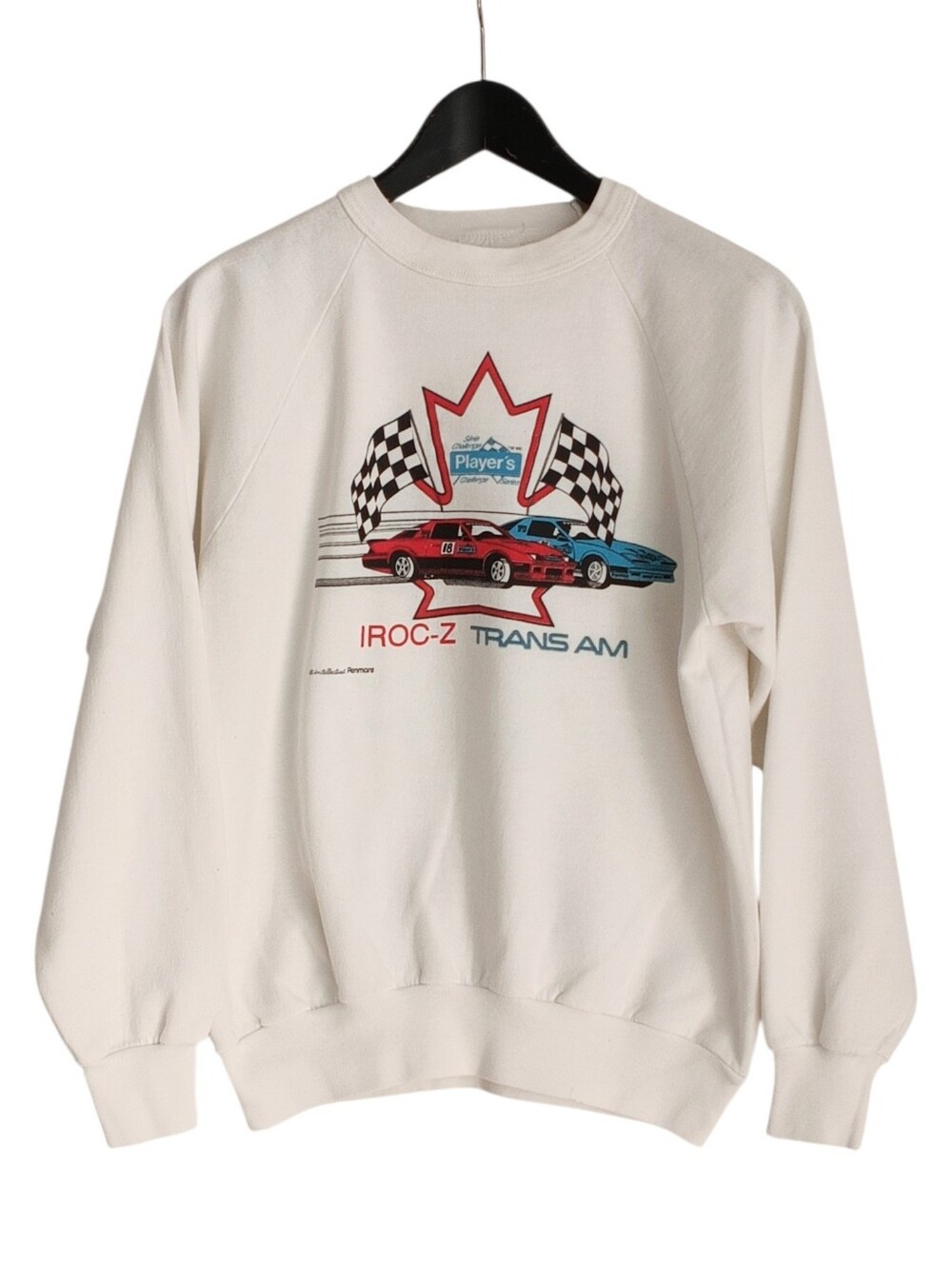 VTG 80s Penmans IROC-Z Trans Am Challenge Canadian Circuit Sweatshirt S